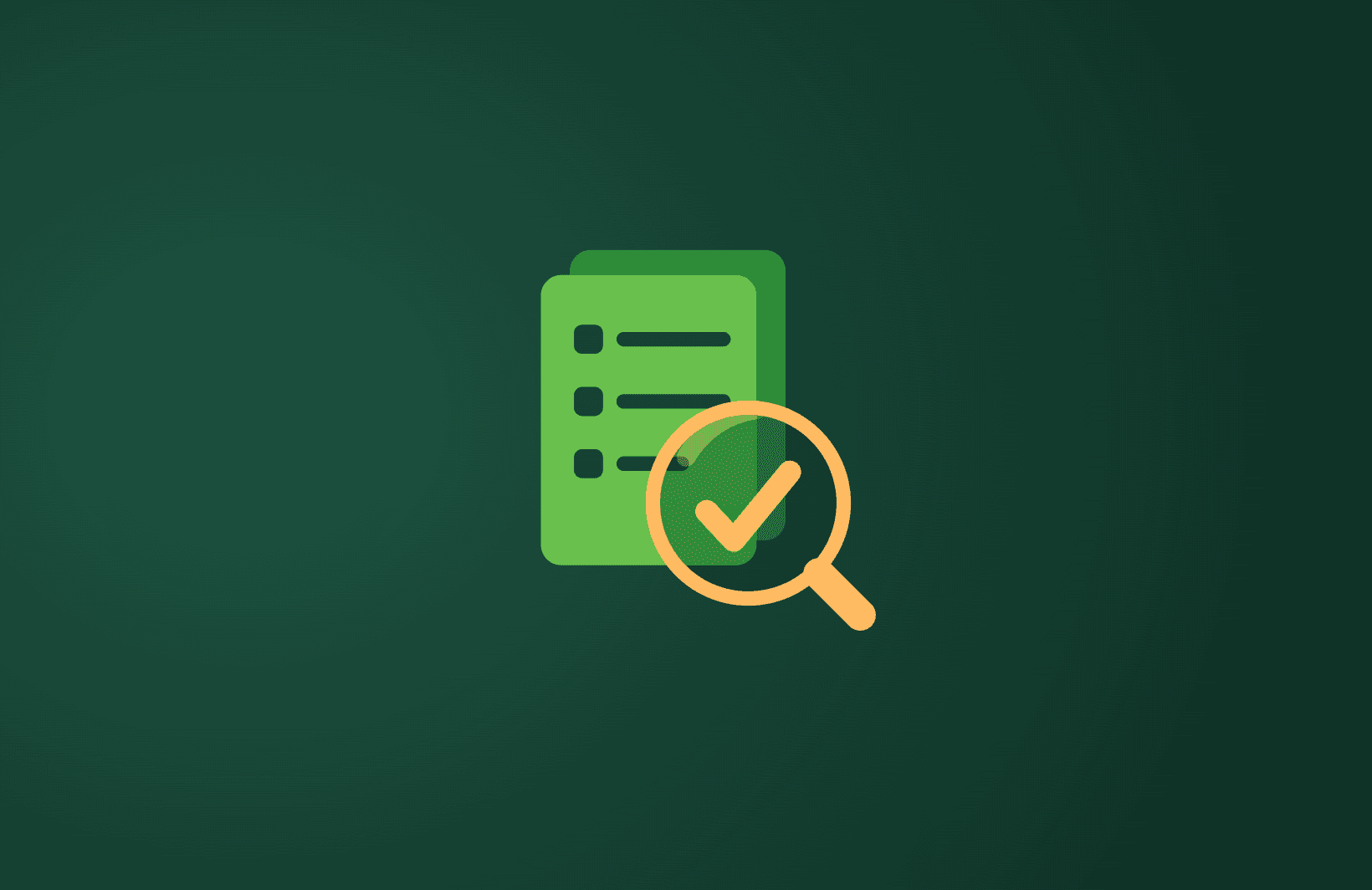Revenue checklist reviewed under a magnifying glass