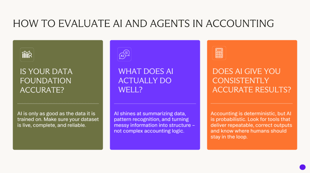 ways to evaluate ai and agents in accounting