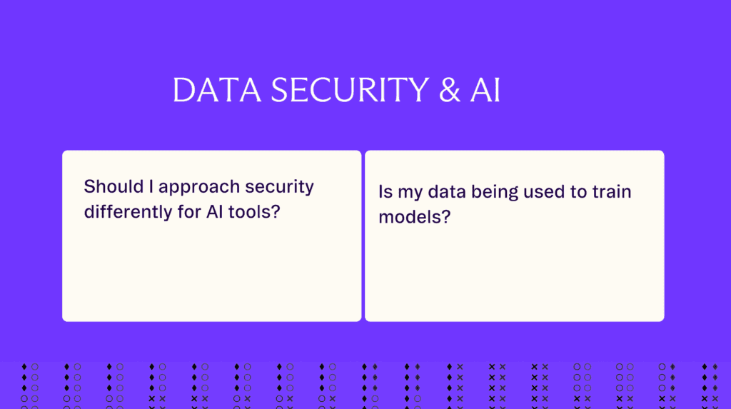 data security and ai questions